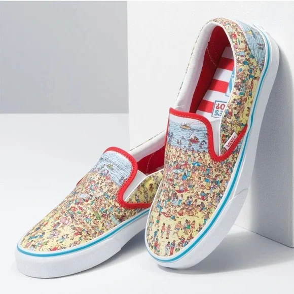 Vans | Shoes | Vans X Wheres Waldo Slipon Shoes | Poshmark